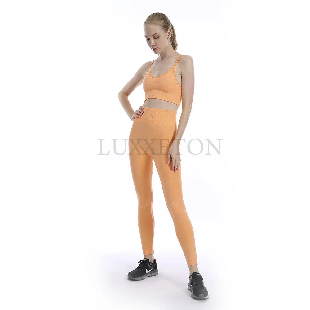 

Комбинированный бесшовный комплект для йоги, одежда для спортзала, одежда для тренировок для женщин, спортивный костюм, комплект для спортз...