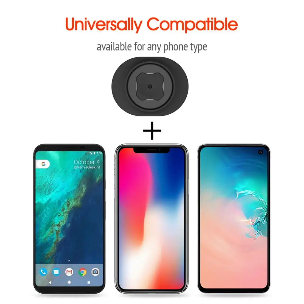 Universal Quick Mount Bigger Adapter Multi Purpose Phone Holder For Air-vent/Car/Bike/Belt Clip/Wall/Armband/Wristband Mount