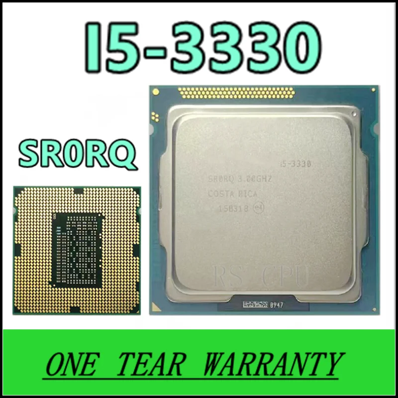 

i5-3330 i5 3330 SR0RQ 3.0 GHz Quad-Core CPU Processor 6M 77W LGA 1155