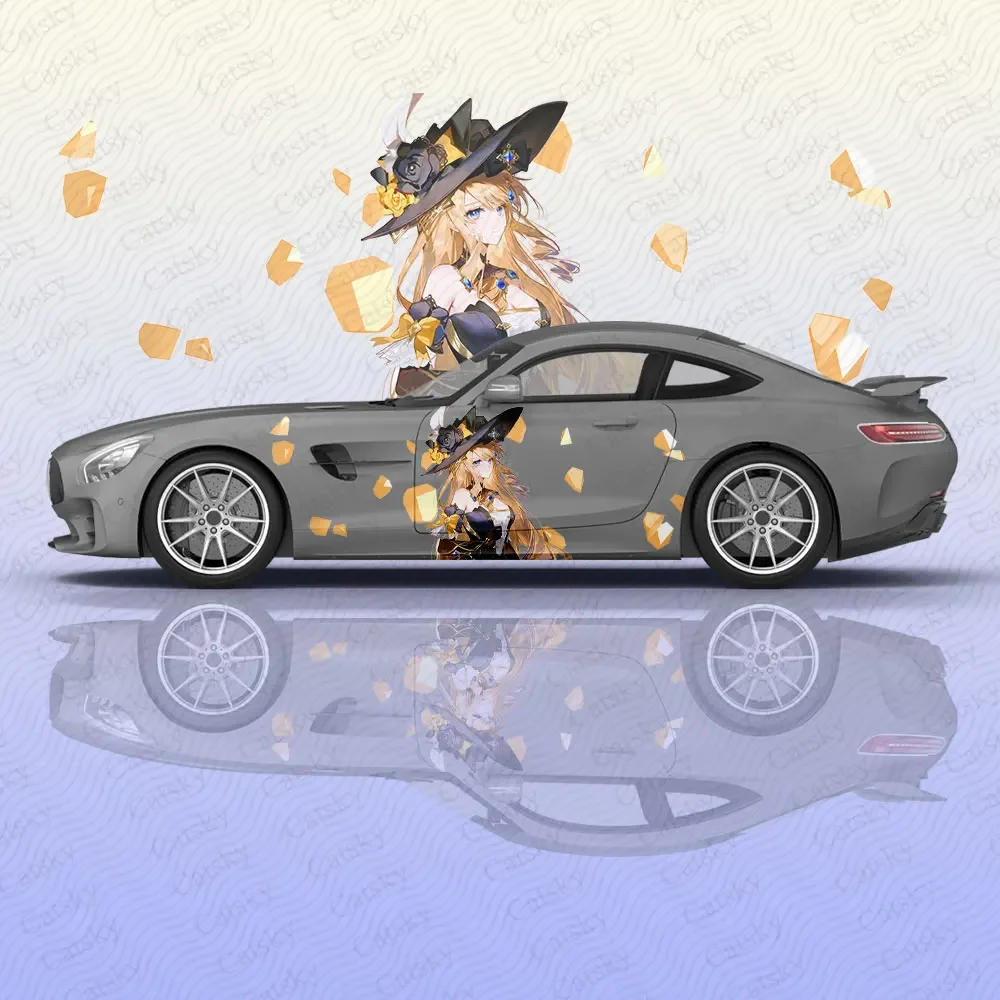 Navia аниме девушка автомобильная наклейка цветок виниловые наклейки для