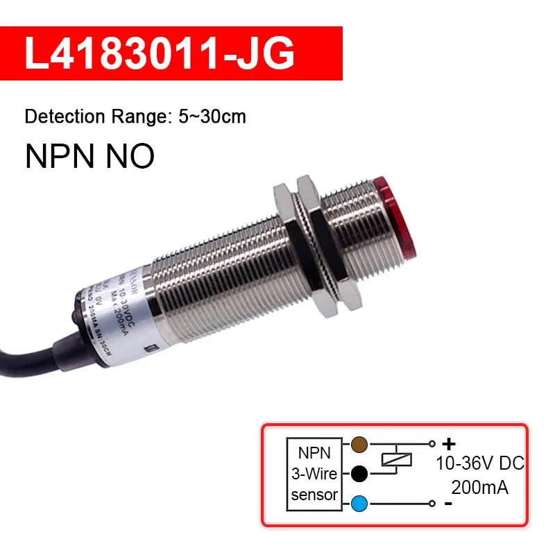 

Фотоэлектрический переключатель L4183011-JG/NPN