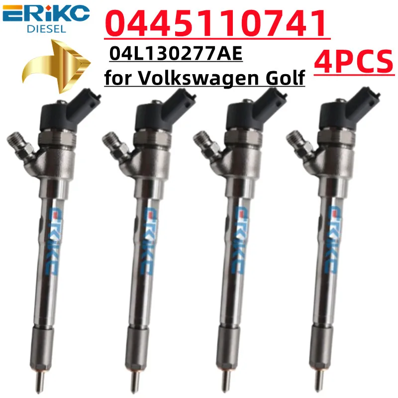 0445110741 04л 130277 Дизельная топливная форсунка Common Rail AE 0 445 110 741 для Bosch Injection Volkswagen Golf