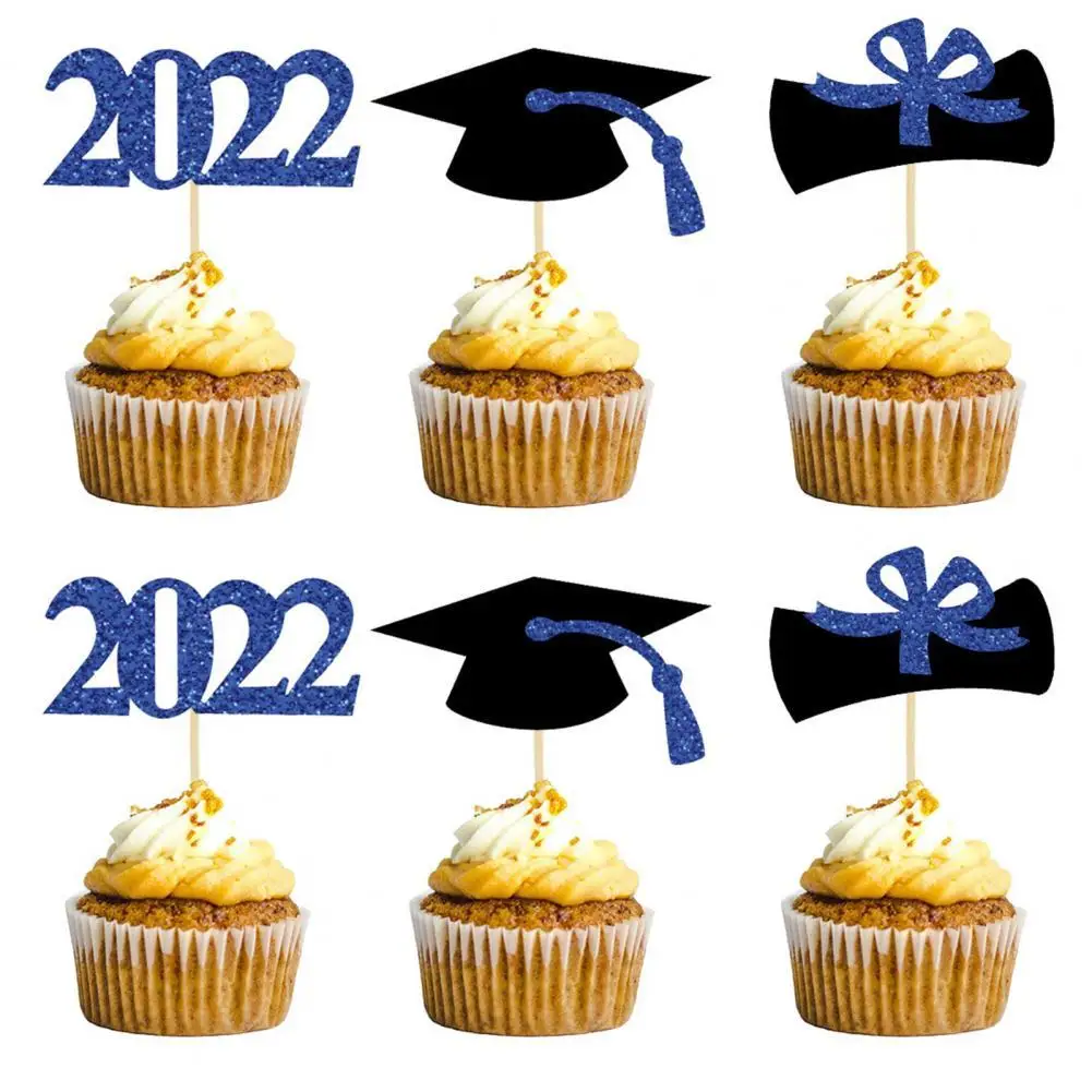 

Cake Ornament Convenient Festive Touch Delicate 2022 Creative Blessing Cake Ornament for Party Pastry Topper Cake Decor