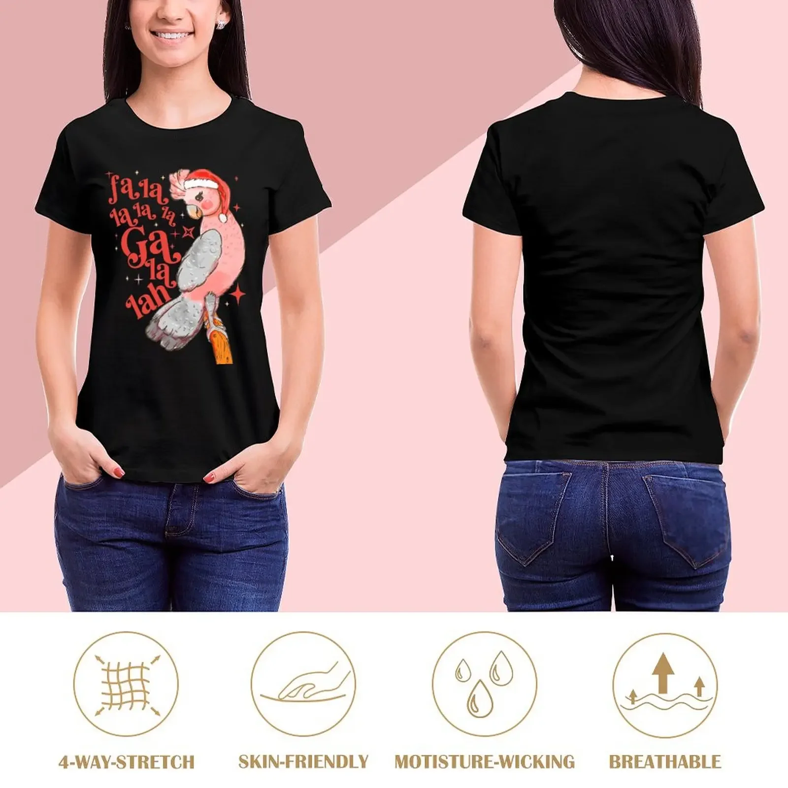 Австралийская забавная футболка с рождественскими праздниками милая птицей Galah