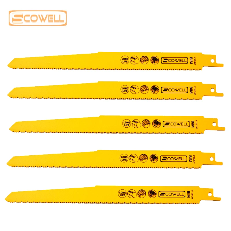 9 &quotдюймовый 10/14 точек на дюйм с переменными зубьями биметаллический сабельный