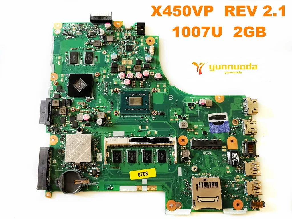 Original for ASUS X450VP  Laptop  motherboard X450VP  REV 2.1  1007U  2GB tested good free shipping