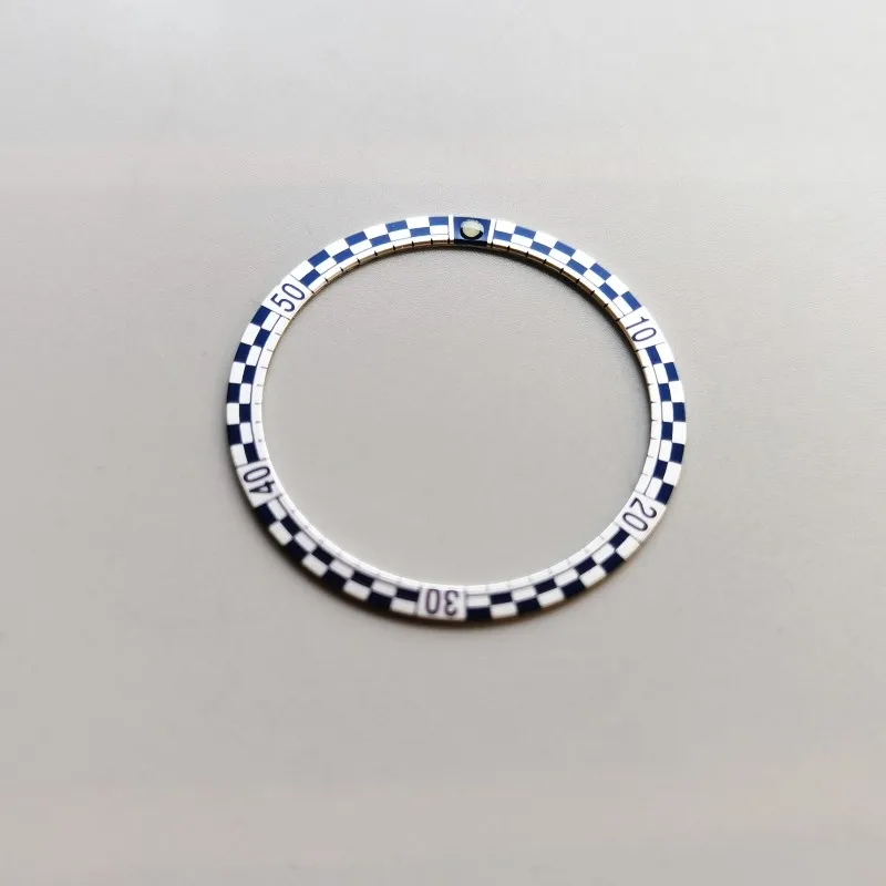 Mod Watch Parts 38mm Black Blue Green Luminous Bead Aluminum Rally Bezel Insert For SKX 6105 NH35 NH36 Movement Dive Watch