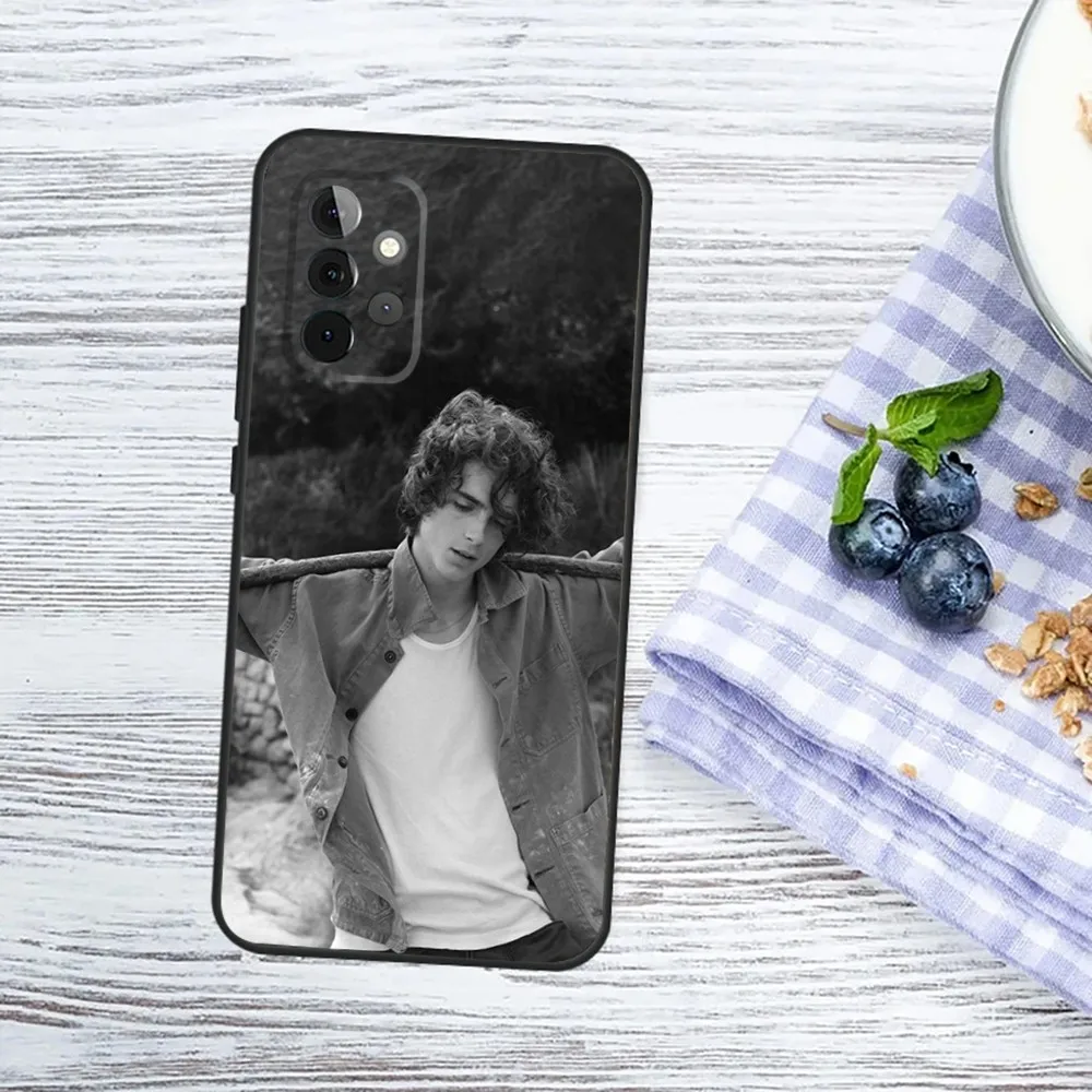 T-Timothee C-Chalamet Phone Case For Samsung Galaxy A13 A21s A22 A31 A32 A52 A53 A71 A80 A91 Soft Black Cover