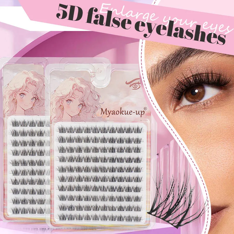 Горячие 5D толстые кластеры ресниц завитки тонкие отдельные ресницы наращивание