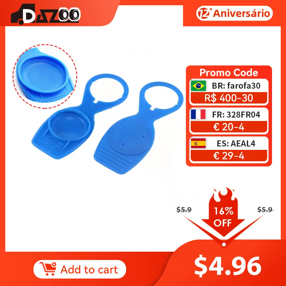 

37 мм Крышка для бутылки для мытья ветрового стекла крышка резервуара для жидкости стеклоочистителя 1H0955455 для VW Jetta Passat Golf MK2 Audi автомобильные...