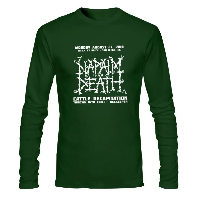 Мужская одежда новая футболка с надписью Napalm Death 27 августа Сан-Диего Ca |
