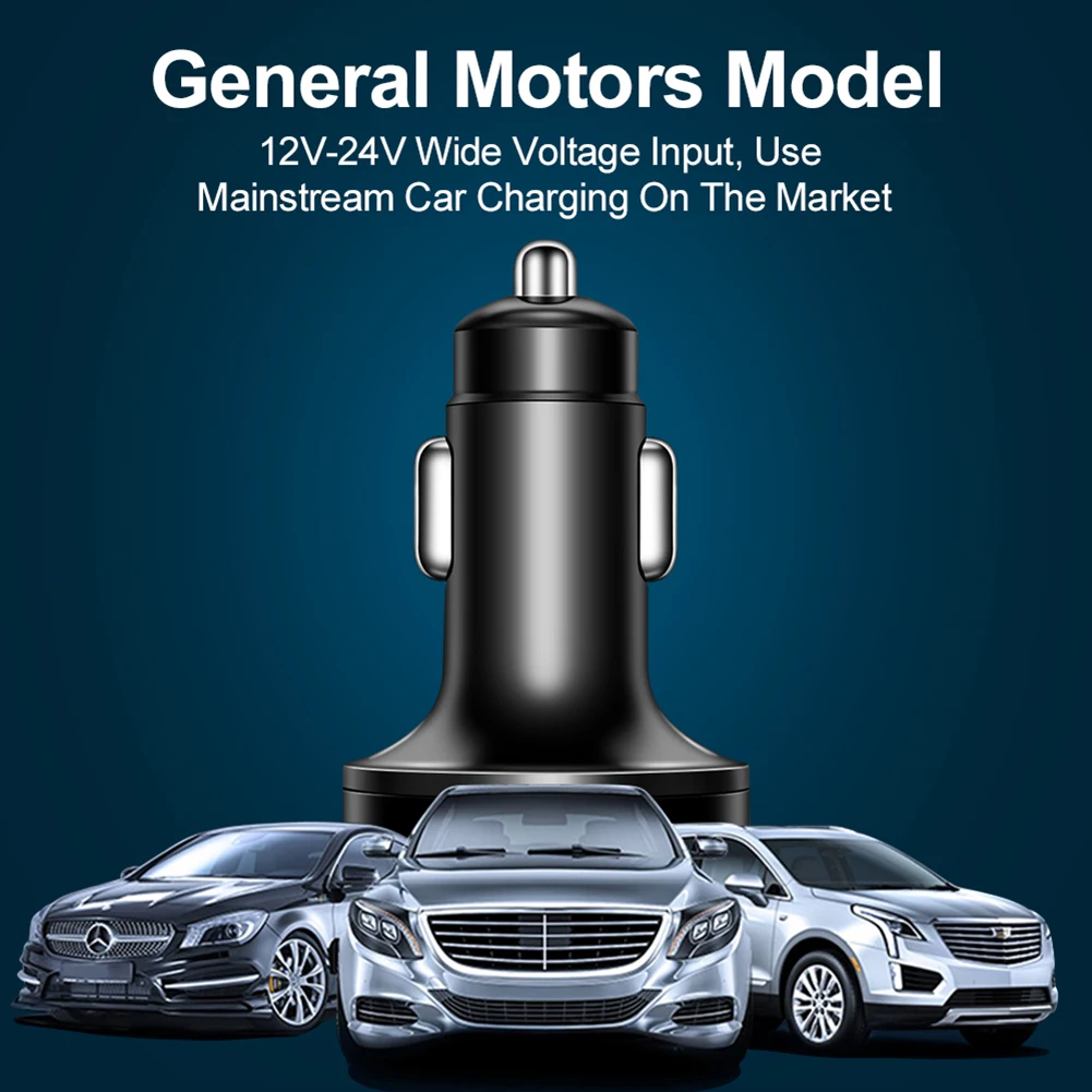 

Car Car Charger Type-c Car Charger Fast Charger QC3.0 Stable Connection Aluminum Alloy Wide Compatibility Black