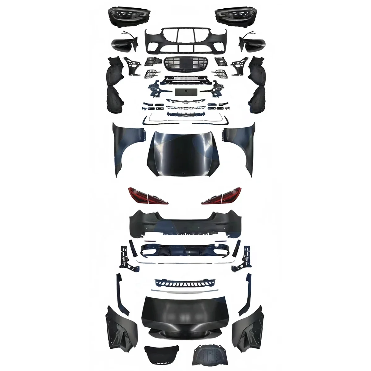 Обновление S class w221 S300 S350 S500 до обвеса W223 M STYLE для Mercedes s-class обновление 223