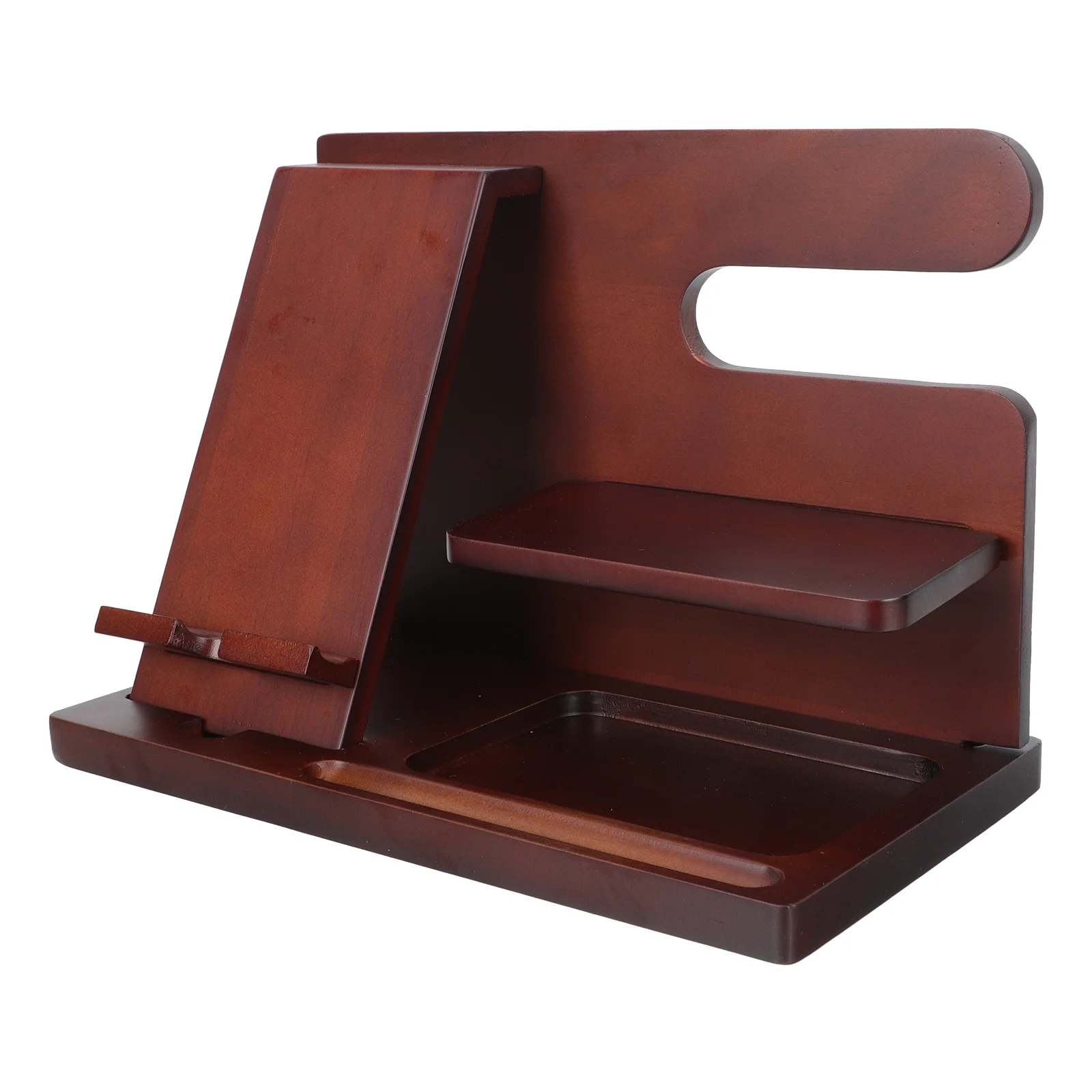 

Mobile Phone Holder Wood Tablet Bracket Desktop Phone Rack Eyeglasses Storage Stand