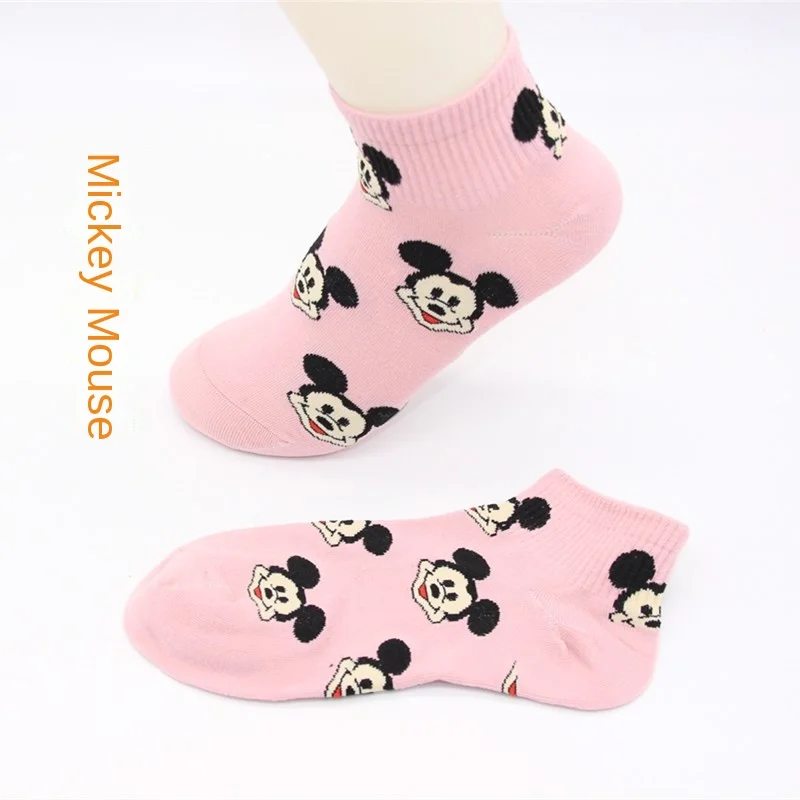 Носки из мультфильма Диснея короткие носки с Микки Маусом модные мультяшным