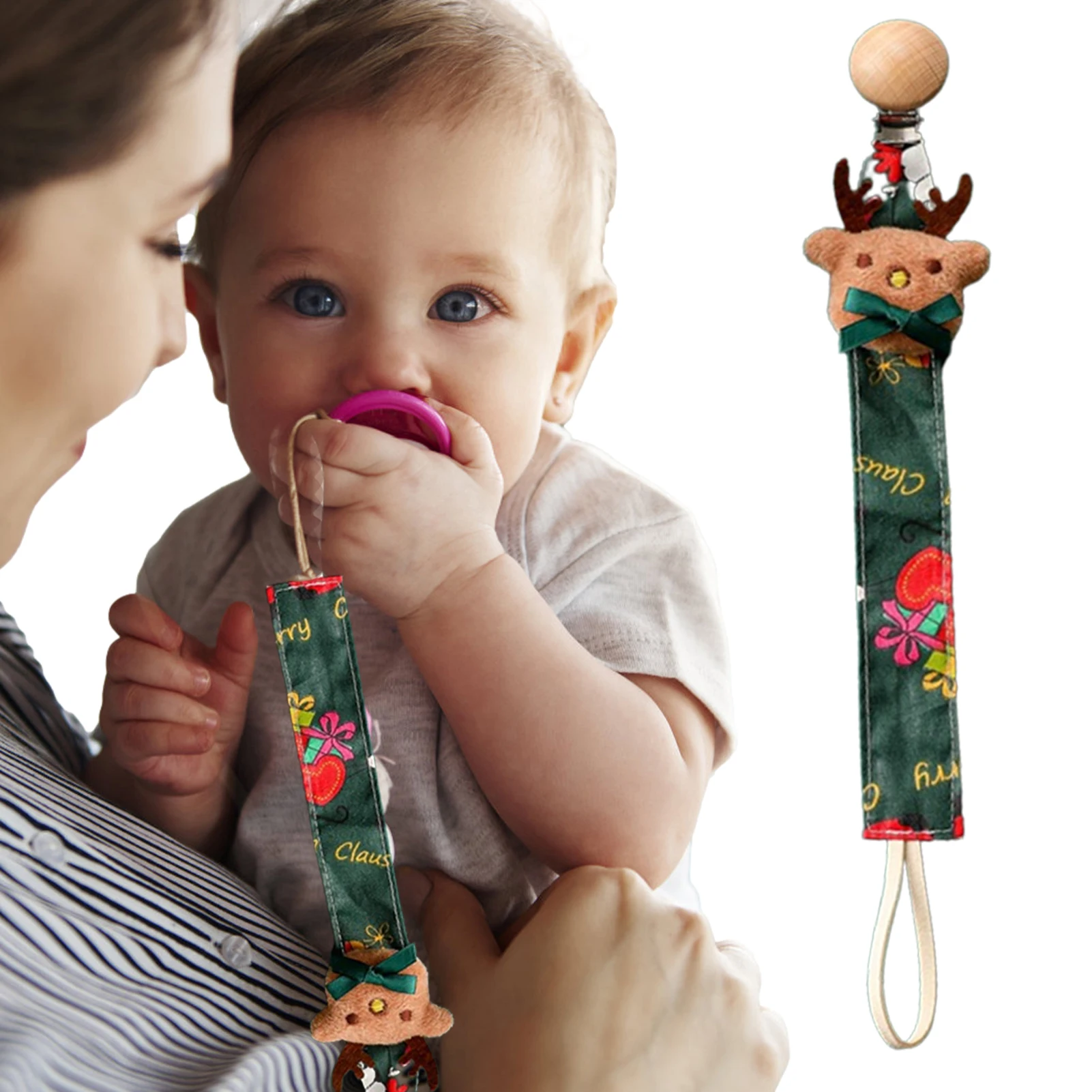 

Baby Toy Strap Lightweight Pacifier Clips Soother Chain Pacifier Clip Gift For Birthday Chhristmas Baby Toy Harness Straps For