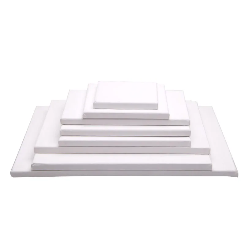 

White Blank Square Artist Canvas Wooden Board Frame For Primed Oil Acrylic Paint