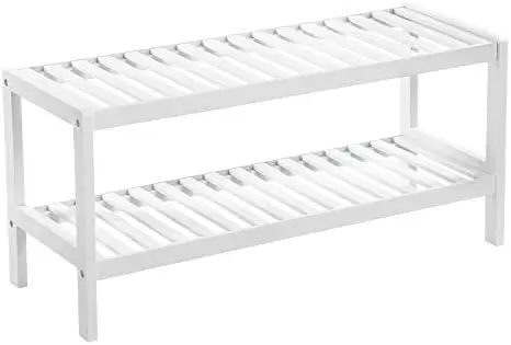 

Zapatero de Bambú Natural de 3 Niveles, Estante para Zapatos Plantas Libros, para Salón Pasillo Dormitorio Baño, 26 x 70 x
