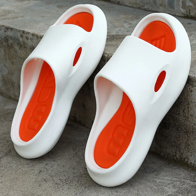 

Шлепанцы ASIFN на толстой подошве для мужчин и женщин, Нескользящие сандалии для дома и улицы, для ванной комнаты, летняя модель