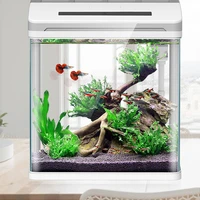 fountain glass big size fish box small led ligh water pump maxspect fish bowl outdoor waterproof bocal poisson indoor supplies