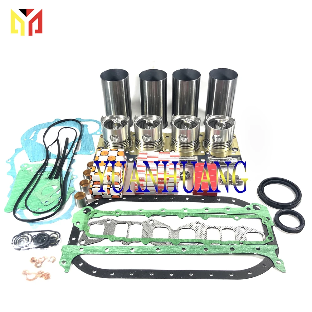 

4D120 engine rebuild kit wtih full gasket kit FOR Komatsu 4D120 diesel engine cylinder liners piston&rings bearings washer