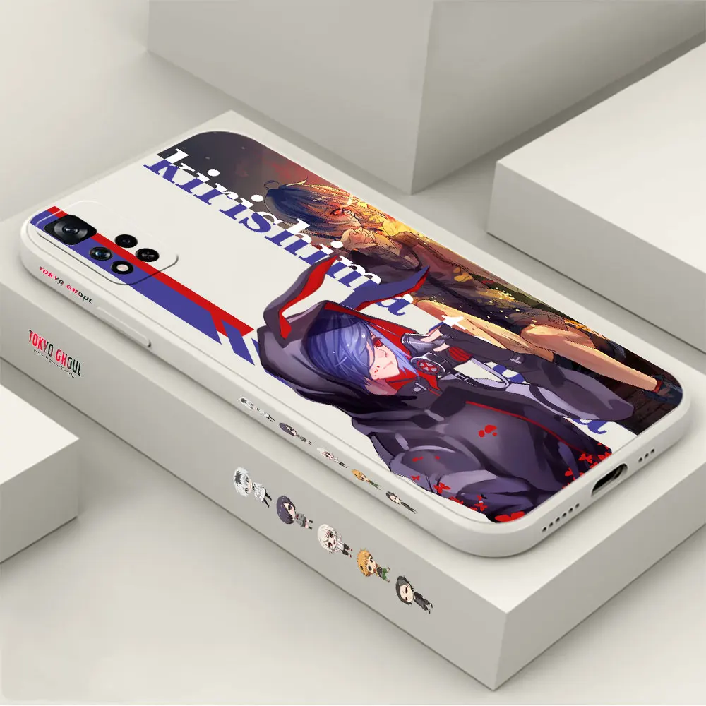 

Tokyo Ghoul kirishima Touka Phone Case For Redmi 12 11 11T 11R 11E 11S 10 10T 9 9T 8 Pro Plus Max 5G Liquid Silicone Cover Funda