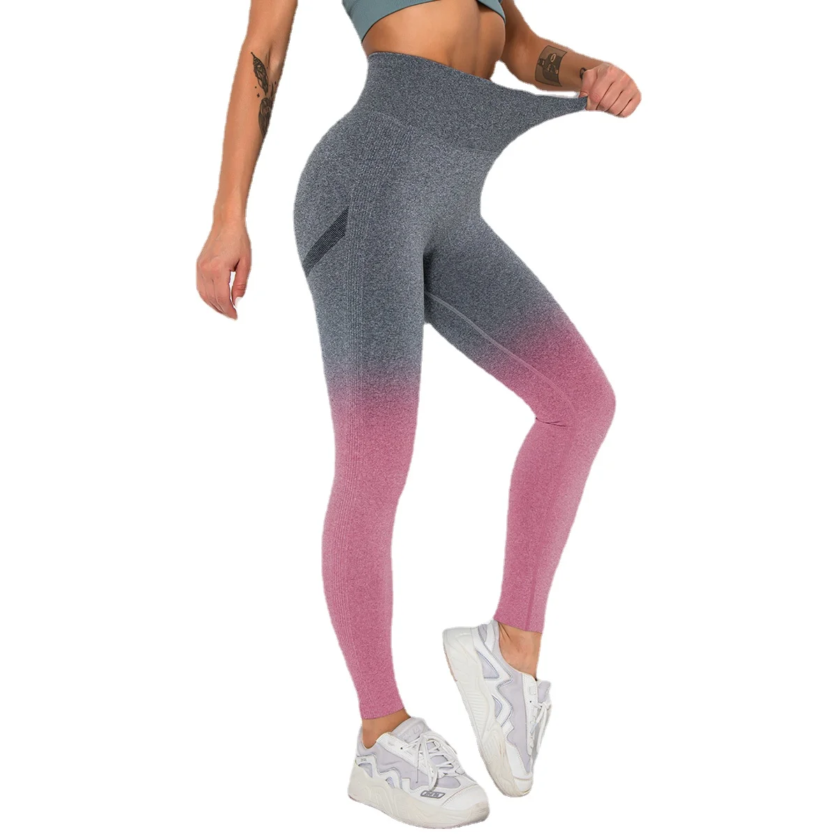 Seamless Gradient Yoga Pants Tie dye Leggings High Waist Leggins Sports Women Tights Fitness Gym Workout Sport Leggings Pants