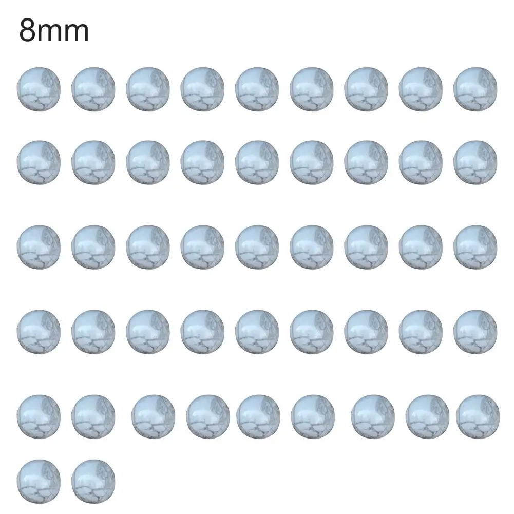 

1 String Attractive White Turquoises Round Loose Beads DIY Pendant Accessories Charm Bracelet Making DIY Accessories
