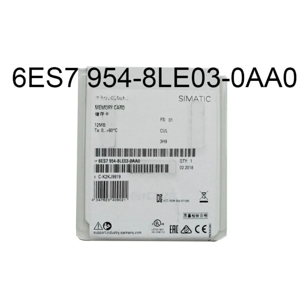 Новая Оригинальная карта памяти 6ES7954-8LE03-0AA0 6ES7 954-8LE03-0AA0 SIMATIC 12 МБ