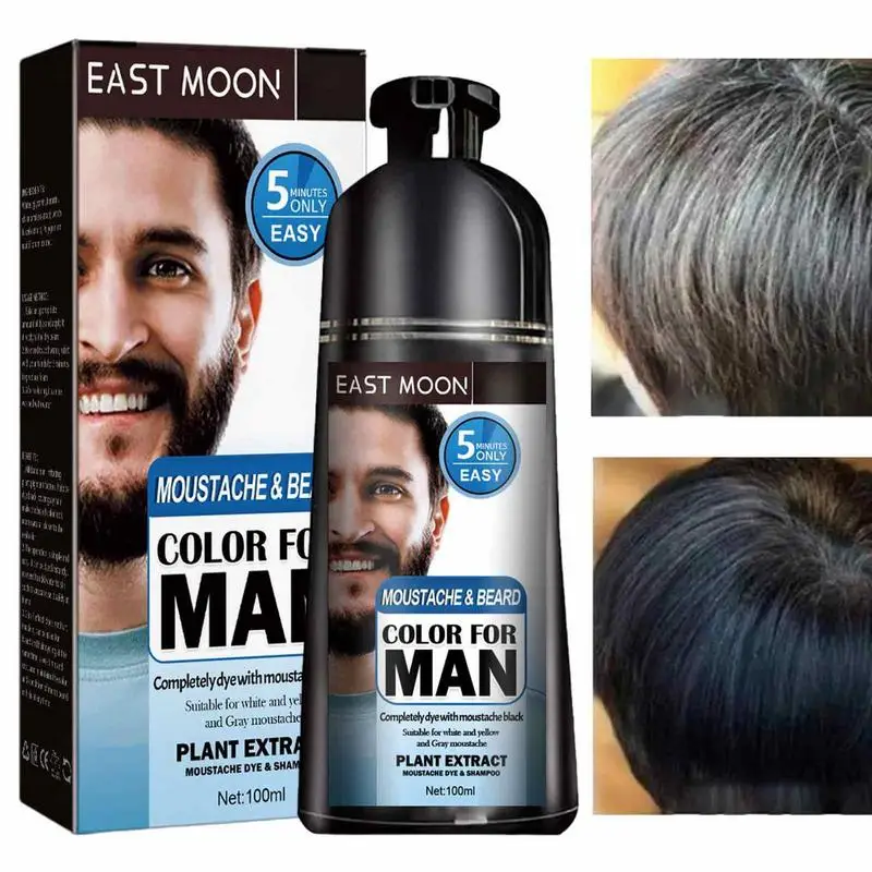 Shampoo Reducing Grey Beard Wash Shampoo Gradual Colors Mustache Natural Results