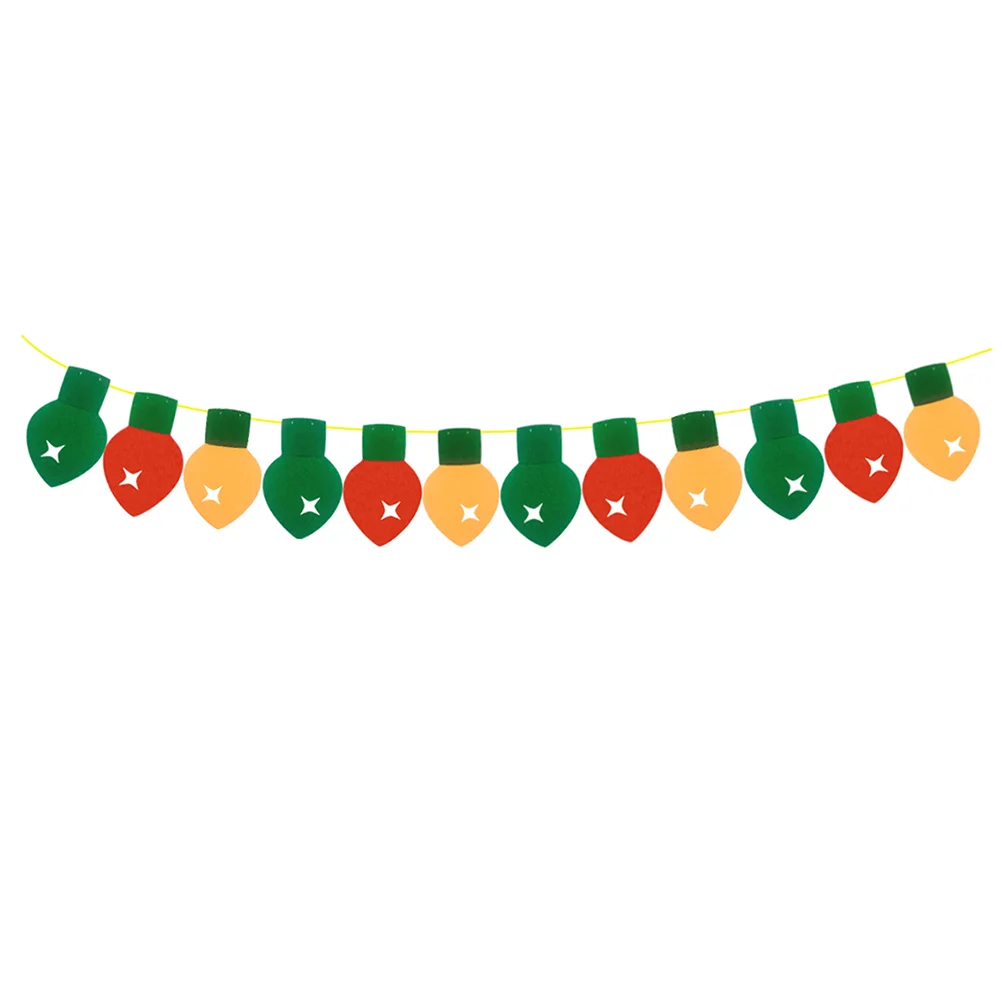 

1pc Banner Hanging Shape Beautiful Decor Photo Props Garland Banner Party Supplies Flag for Christmas