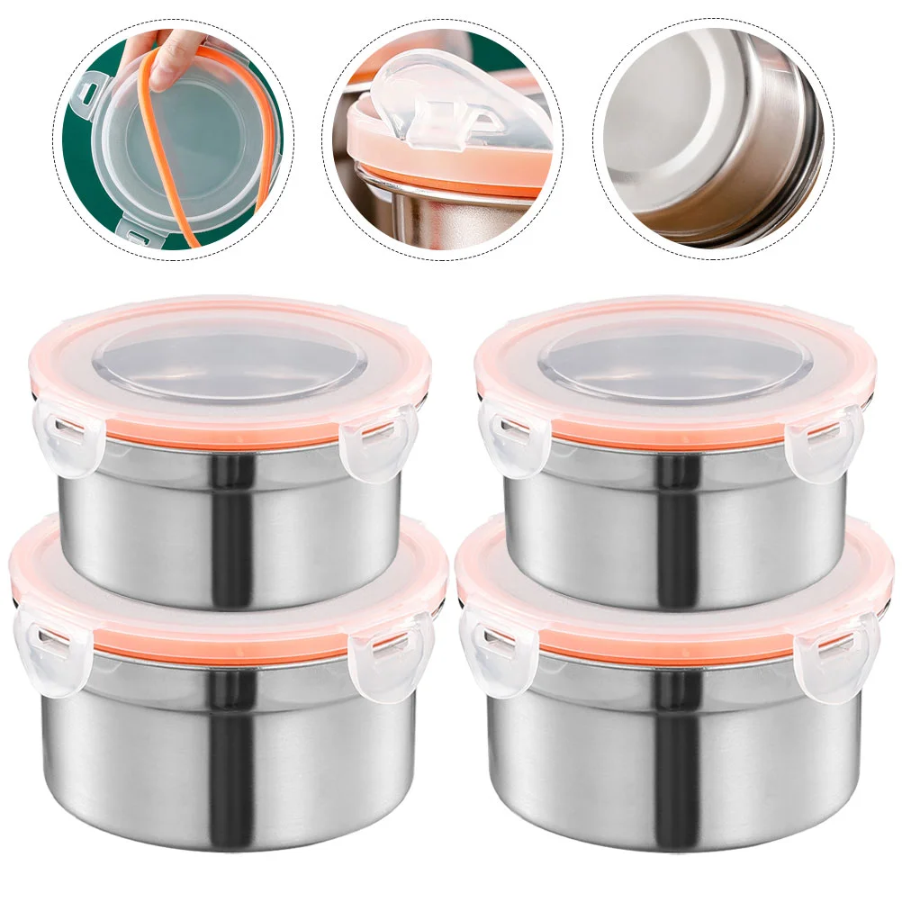 

Boxesrefrigerator Containers Storage Freezer Vegetable Box Bowls Fridge Metal Stainless Keeper Preservation Fruitmixing Steel