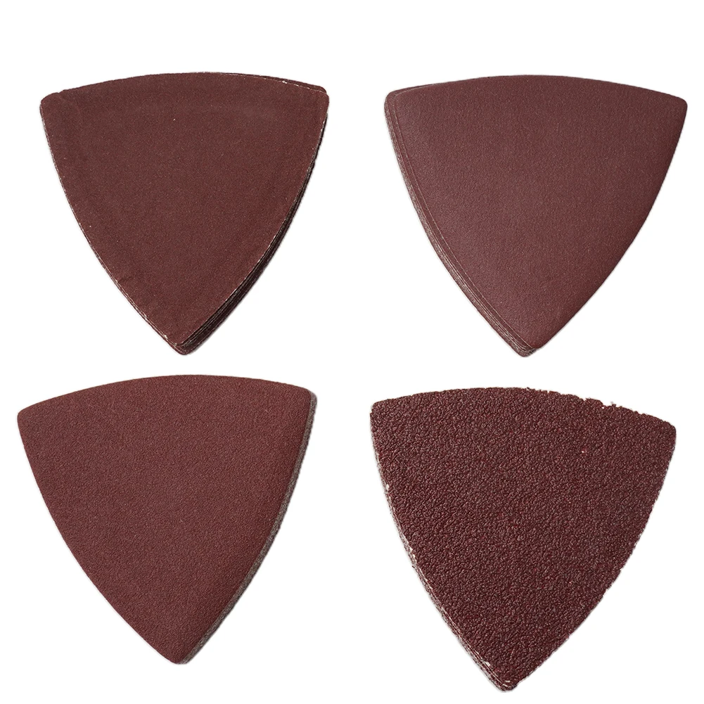 

Air Tool Accessories Sanding Pad Sanding Disc Abrasives 80x80x80mm Fit 3-1/8 Inch Hook & Loop Triangle Sandpaper