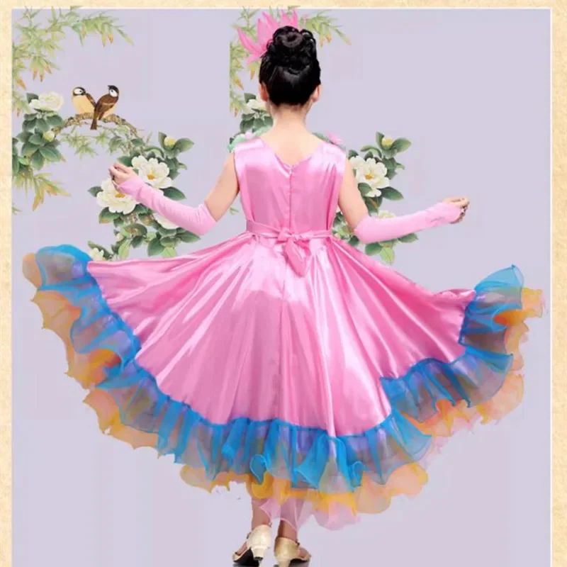 Женское длинное платье для танца живота 360 градусов