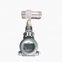 electronic digital pulser diesel fuel turbine type flow meter oil milk beer turbine flowmeter