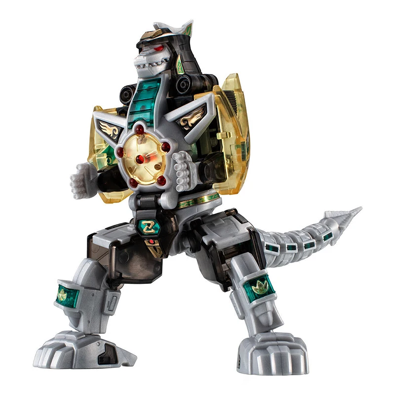 Фото BANDAI SMP Mighty Morphin Power Rangers Dragon Ceasar Clear Color Ver. Аниме-фигурки для сборки, модель-игрушка, в наличии №2