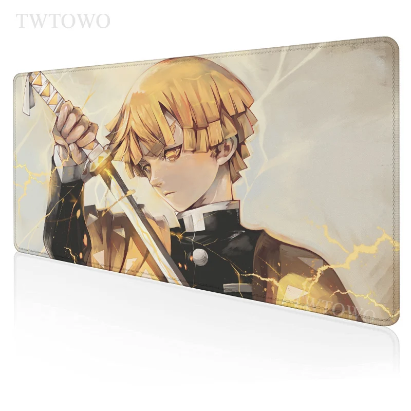

Anime Demon Slayer Kimetsu No Yaiba Mouse Pad Gamer XL New Large Custom Mousepad XXL MousePads Natural Rubber Laptop Table Mat