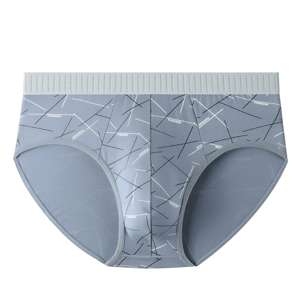 

Mens Soft Cotton Briefs Breathable Underpants Man Bulge Pouch Underwear Sexy Printed Panties Male Comfortable Knickers Lingerie
