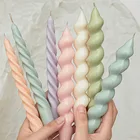 Длинный стержень, полная спиральная форма для свечи, Геометрическая свеча, изготовление силиконовой смолы, фотоподарки, искусство