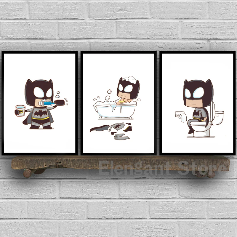 Постер супергероя из мультфильма Marvel Человек-паук Железный человек декор для