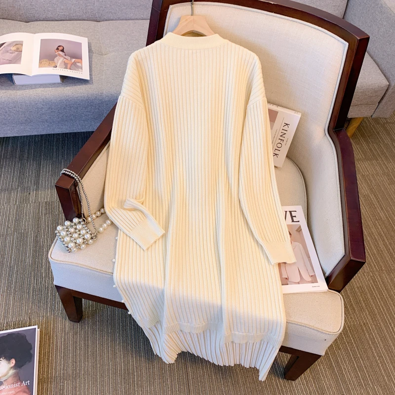 Женские базовые элегантные длинные рукава с круглым вырезом шикарные свободные