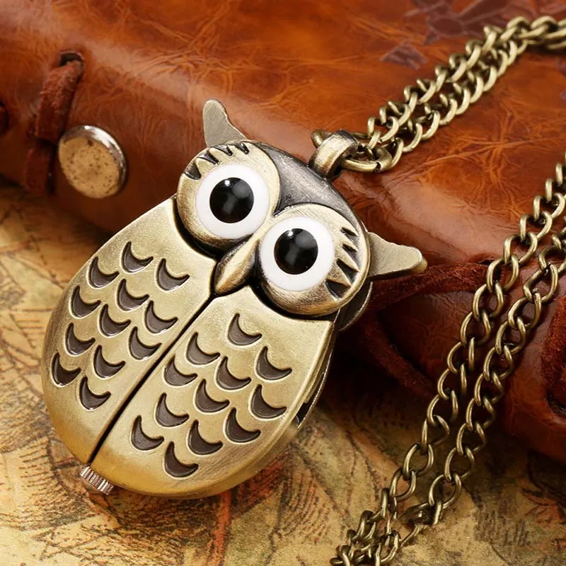 Popular Owl Retro Pocket Watch For Gifts And Collections