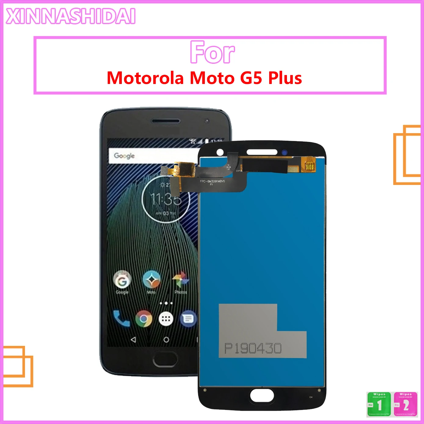 

5.2 inch Display For Motorola G5 Plus LCD Display Touch Panel Screen Digitizer XT1684 XT1685 XT1687 XT1683 Assembly With Tools