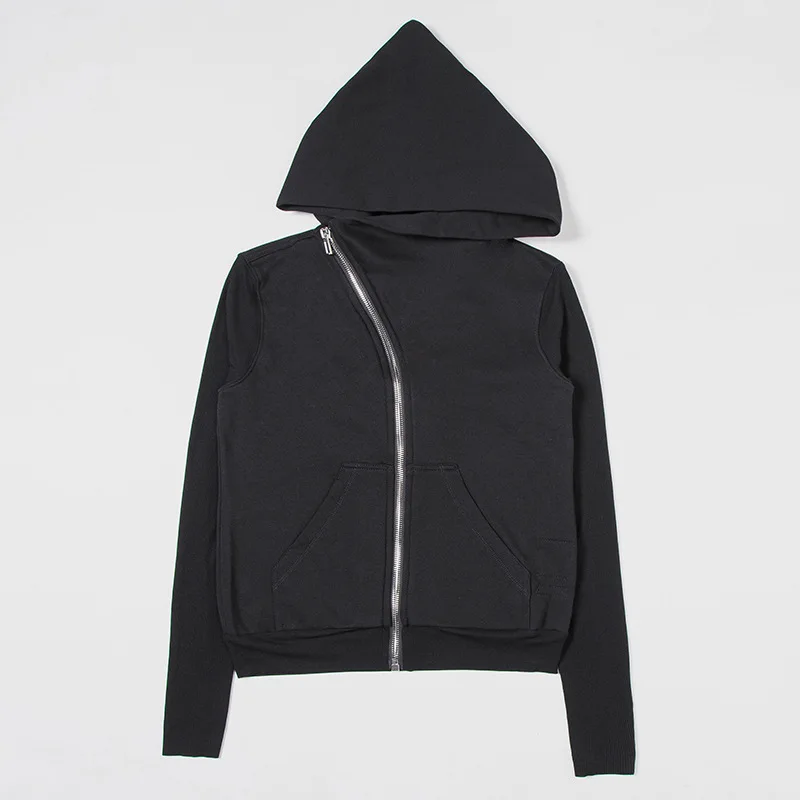 

Куртка на молнии для мужчин и женщин, хлопковая кофта с капюшоном, в рубчик, с разрезом, темный волшебник