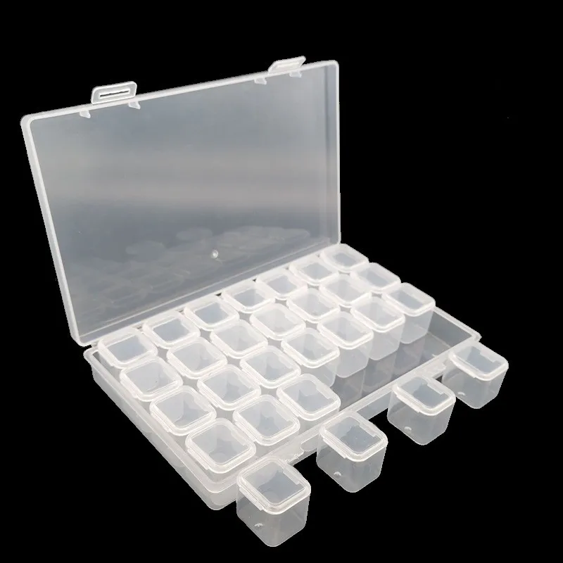 

Ящик для хранения алмазной живописи 56 сеток прозрачный