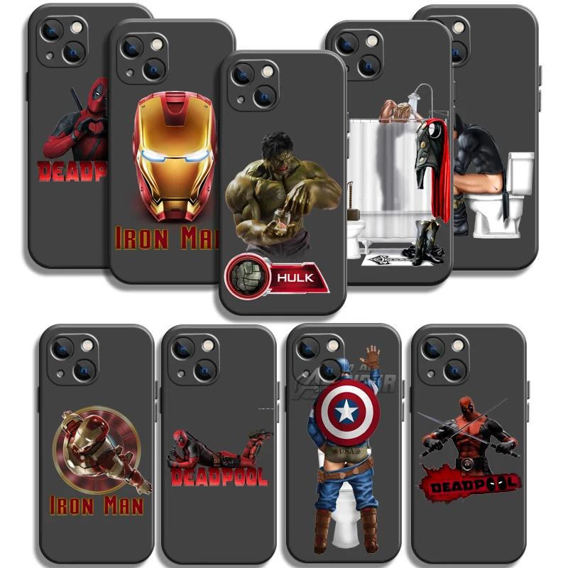

Marvel Avengers Phone Cases For iPhone 11 12 Pro MAX 6S 7 8 Plus XS MAX 12 13 Mini X XR SE 2020 Carcasa Soft TPU Back Cover