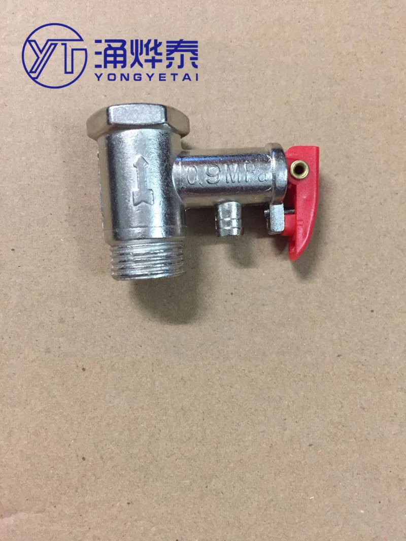 

YYT Universal electric water heater safety valve 0.9mpa check one-way pressure relief valve