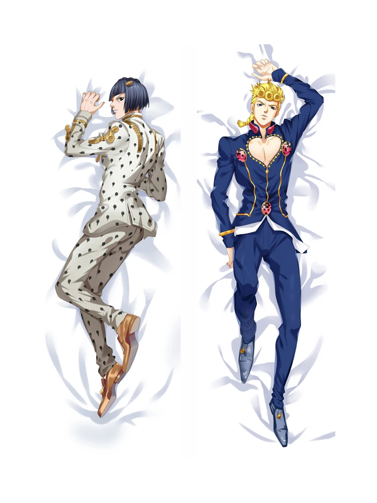 

Full Size JoJo's Bizarre Adventure Joseph Joesta & Caesar A. Zeppeli Peach Skin 150cm X 50cm Body Pillowcase