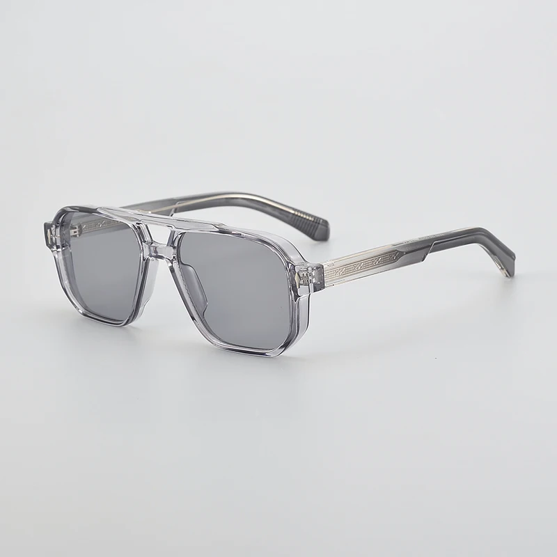 Модные солнцезащитные очки в большой квадратной оправе стиле ретро UV400 нишевые