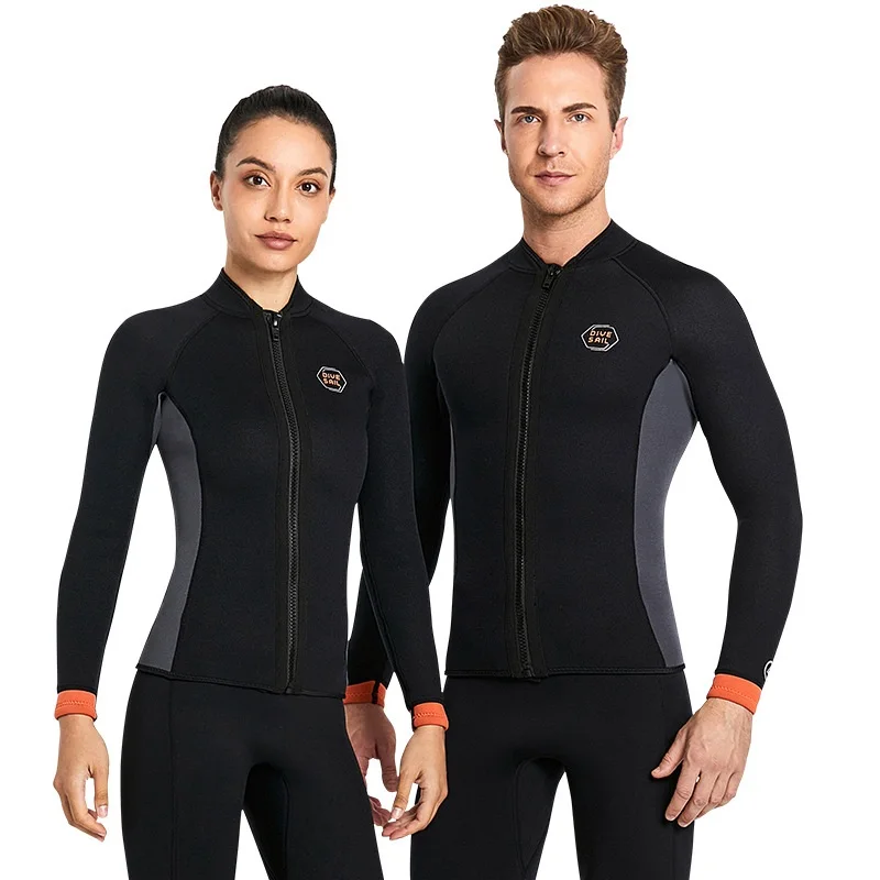 

NEW 3MM Neoprene Wetsuit Split Men Long Sleeve Warm Diving Jacket Pants Women Swimsuit Underwater Scuba Snorkeling Surf Suit